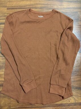 Old Navy Waffle Knit Top in Brown